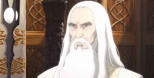 Última actuación de Christopher Lee como Saruman, sin AI.