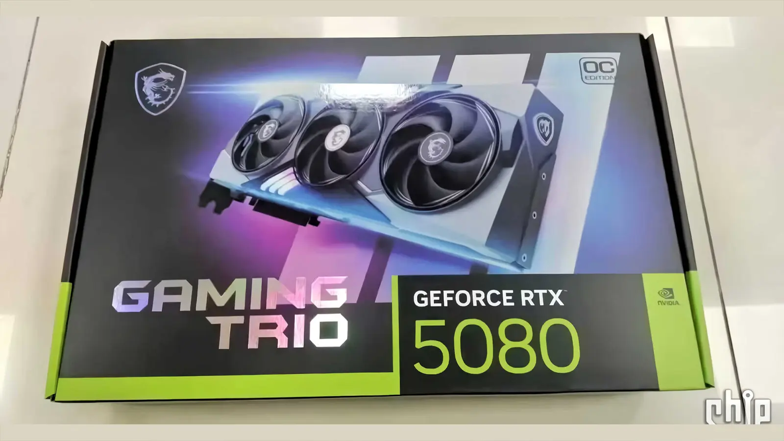 Filtración de la caja de la Nvidia GeForce RTX 5080 confirma especificaciones rumoradas