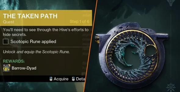 Guía de la misión "El Camino Tomado" para conseguir Barrow-Dyad