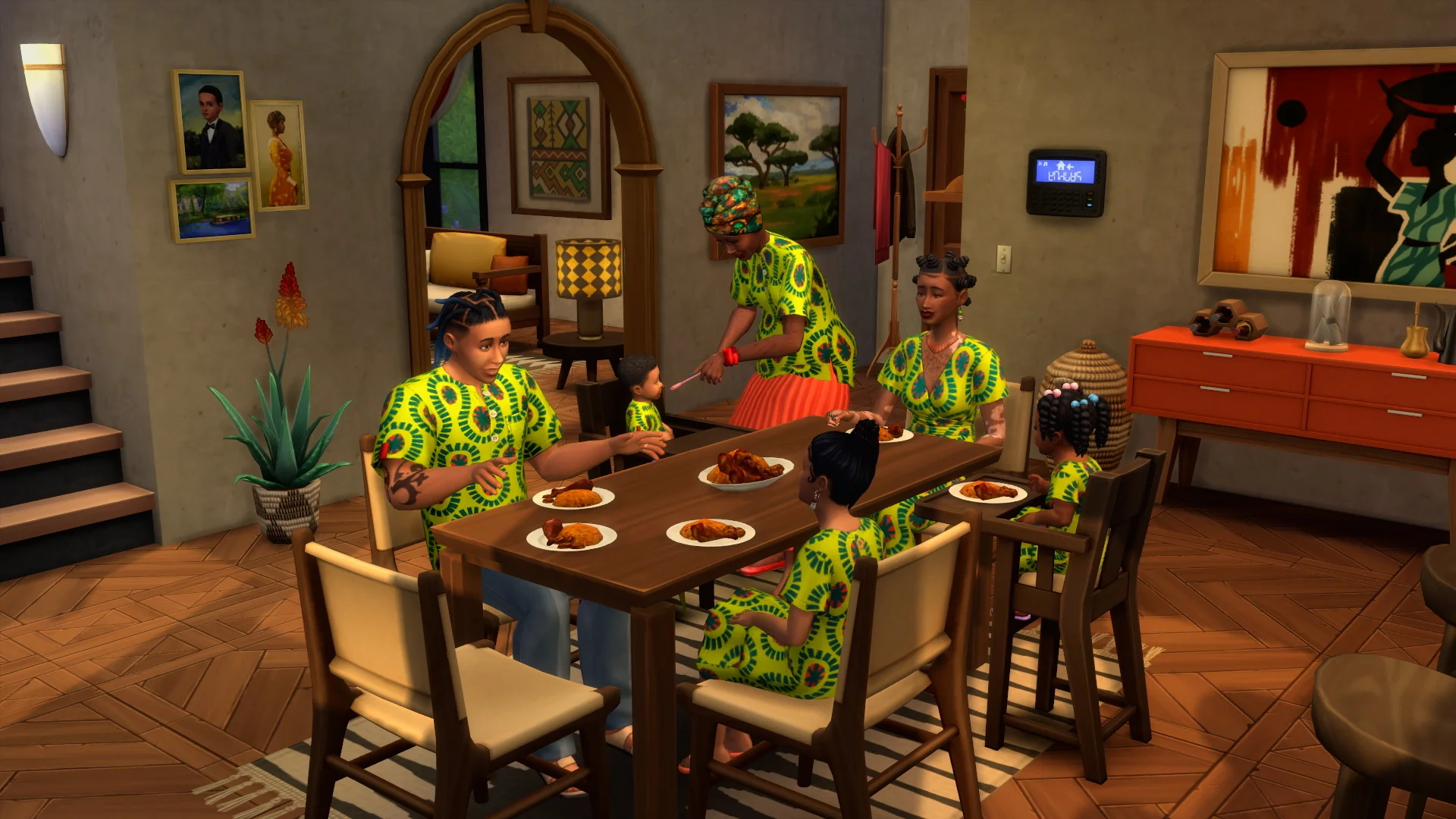 Actualización de diseños de África occidental en The Sims 4