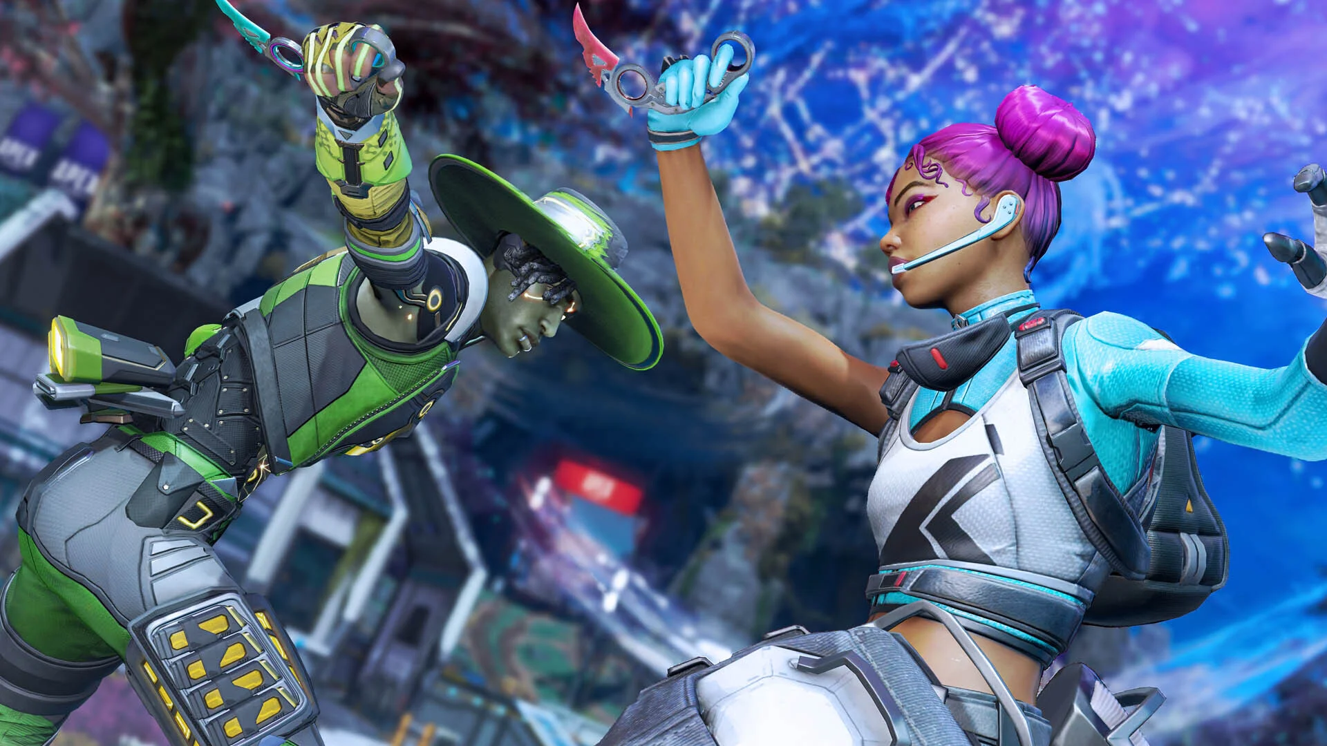 apex legends from the rift lifeline and seer with karambit mythic