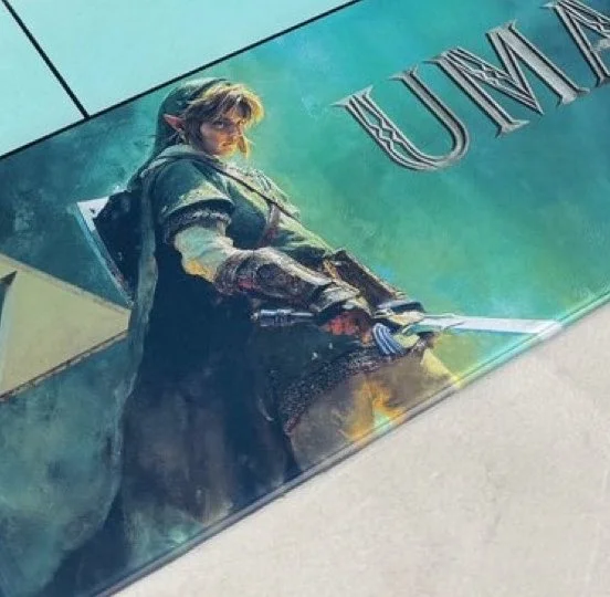 Claqueta de la película de Legend of Zelda mostrando a Link sosteniendo la Espada Maestra