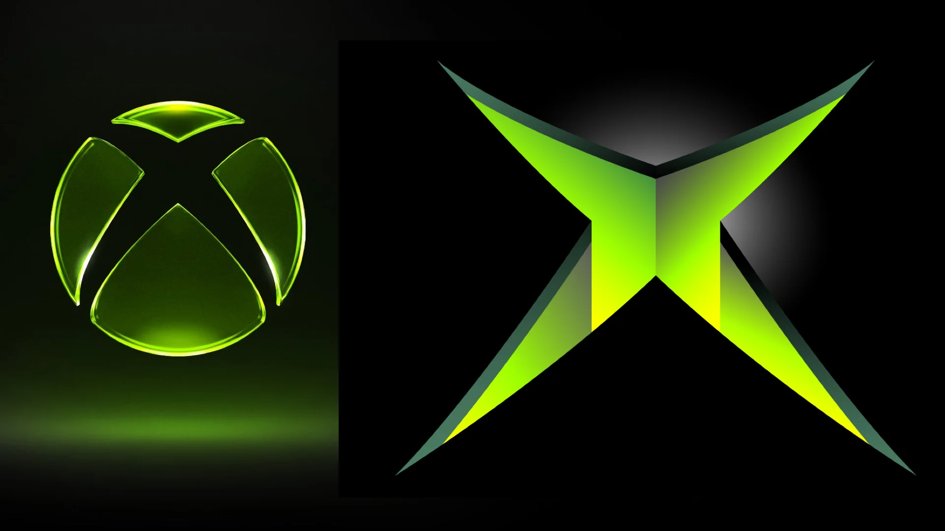 Comparación de logotipos de Xbox