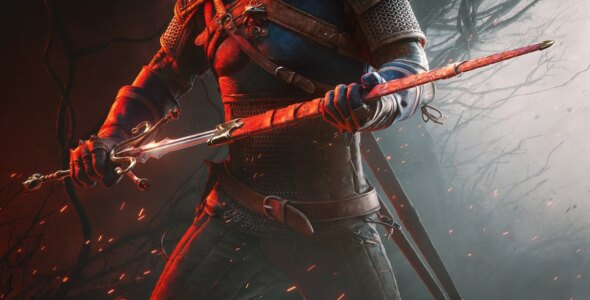 Esa espada que Geralt desenfunda en la expansión de The Witcher 3 4 That sword Geralt unsheaths in The Witcher 3 Songs of the Past expansion artwork? We've seen it before