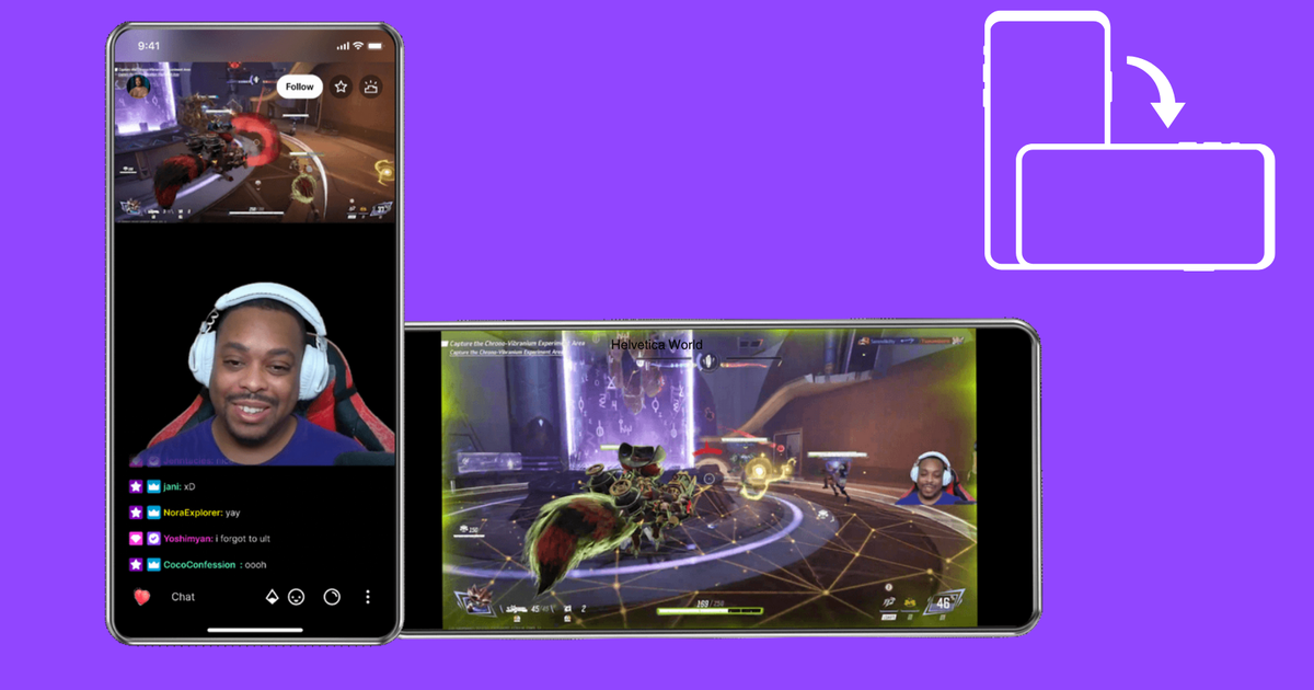 Twitch presenta su nueva función Dual Format para transmitir en dos formatos 2 Twitch's new Dual Format feature lets streamers broadcast horizontally and vertically at the same time