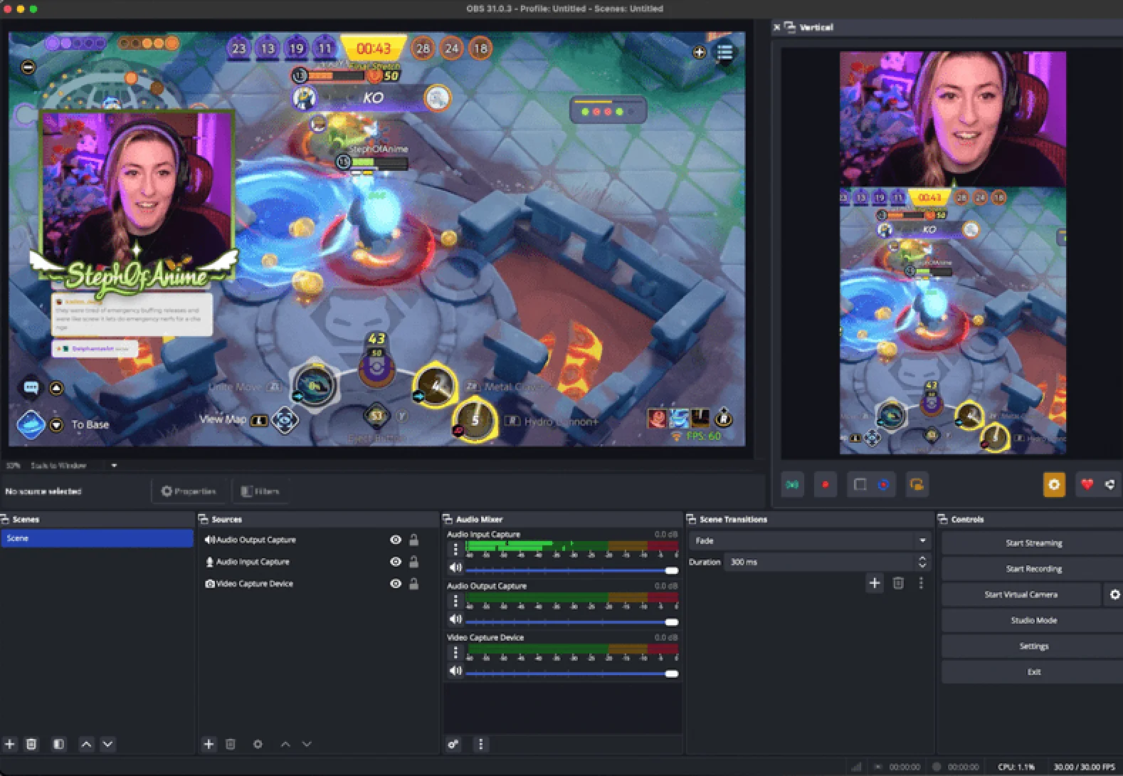 Twitch presenta su nueva función Dual Format para transmitir en dos formatos 3 Dual Format streaming in action - horizontal on the left, vertical on the right