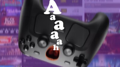 Yes, Valve's new Steam Controller screams if you drop it from a great enough height