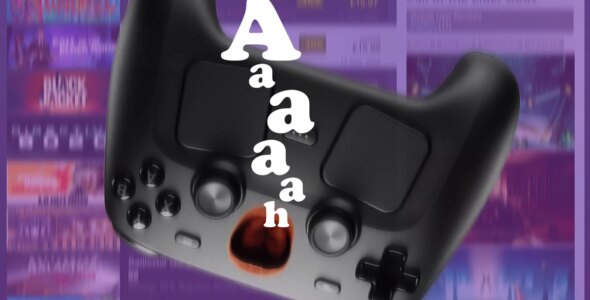 Yes, Valve's new Steam Controller screams if you drop it from a great enough height