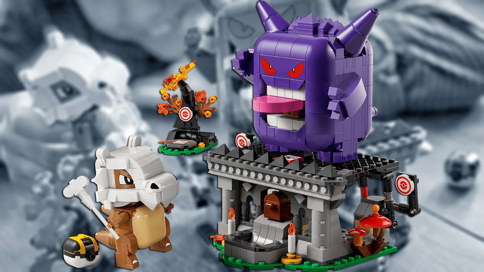 Cubone vs. Gengar Lego set